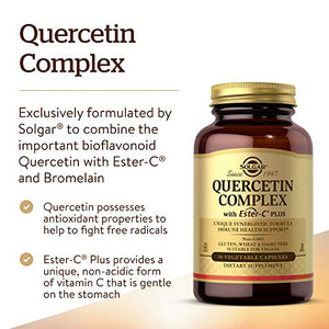 Solgar – Quercetin Complex with Ester-C Plus, 50 Vegetable Capsules