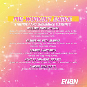 Evlution Nutrition ENGN Pre-Workout, Pikatropin-Free, 30 Servings, Intense Pre-Workout Powder for Increased Energy, Power, and Focus (Pink Lemonade)