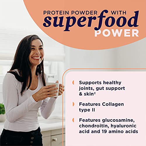 Bone Broth Protein Powder by Ancient Nutrition, Pure Flavor, 20g Protein per Serving, Supports Healthy Skin, Gut Health, Joint Supplement, Gluten Free, Paleo and Keto Friendly, 40 Servings