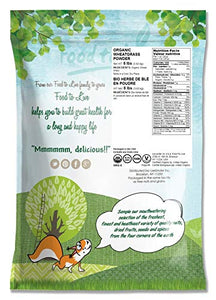 Organic Wheatgrass Powder, 8 Pounds — Non-GMO, Whole-Leaf, Raw, Non-Irradiated, Pure, Vegan Superfood, Bulk, Great for Juice, Rich in Fiber, Chlorophyll, Fatty Acids and Minerals