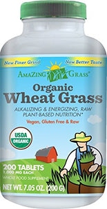 Amazing Grass Organic Wheat Grass, 400 Count, 1000Mg Tablets Amazing-id