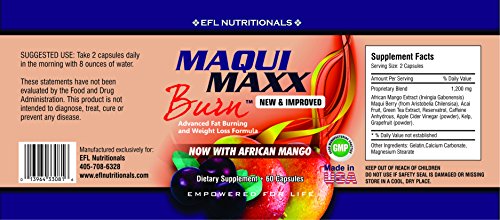 Maqui Maxx Burn – MAQUI BERRY/AFRICAN MANGO Advanced Fat Burning and Weight Loss Formula.