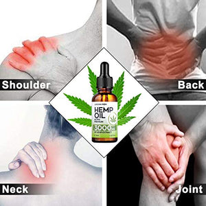 4 Pack Hemp Oil 3000 mg, Ultra Premium Hemp Seed Oil Help with Moisturize Skin & Reduce Hair Dryness, Vegan Friendly