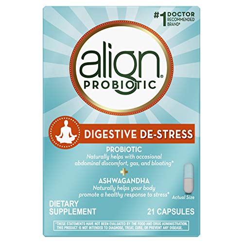 Align Probiotic, Digestive De-stress, Probiotic with Ashwagandha, which Helps with a healthy response to stress, 21 Capsules