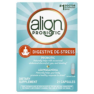 Align Probiotic, Digestive De-stress, Probiotic with Ashwagandha, which Helps with a healthy response to stress, 21 Capsules