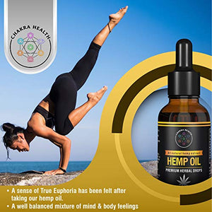 Chakra Health Hemp Oil 6 Pack 1000mg Premium Organic Natural Hemp Oil