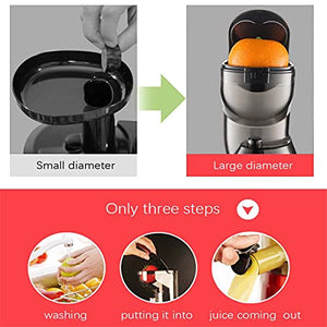HIZQ Slow Juicer Masticating Juicer Machine, Juicer, Slow Chewing Juicer, Cold-Pressed Juicer Are Easy To Clean, Juicer Has High Yield, High Dry Pulp, Opposite Function