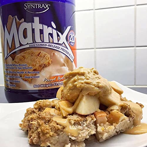 Syntrax Matrix, Native Grass-Fed, Undenatured Whey Protein, Micellar Casein and Egg Albumin with Glutamine Peptides, RBST-Free, Mixes Instantly, Smooth Creamy Flavor, Snickerdoodle, 2 Pounds, (SM2SD)