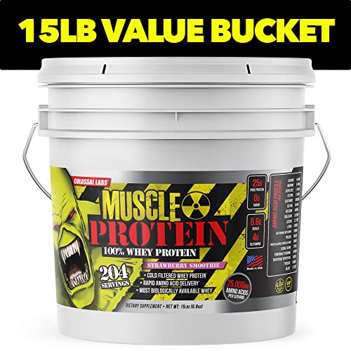 GL Colossal Labs Monster Muscle Protein (12 Pound (Pack of 1), Strawberry)