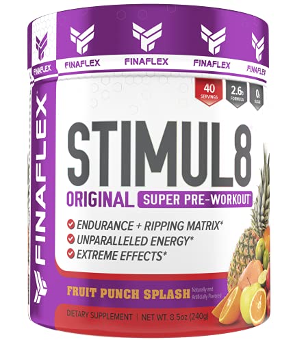 STIMUL8®, Original Super Pre-Workout for Men and Women, Stimulate Workouts Like Never Before, Unparalleled Energy, Extreme Effects, Ultimate Preworkout, 40 Servings (Punch, 240 Gram)