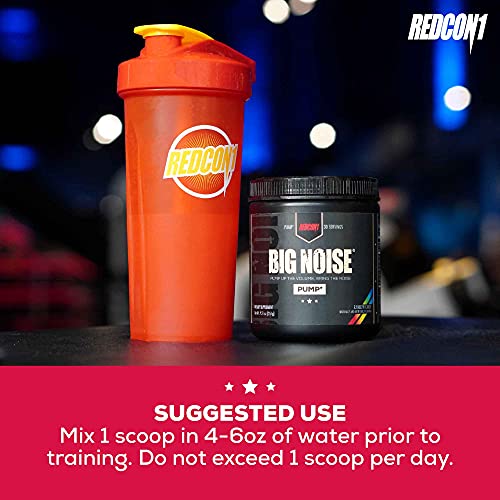 Redcon1 Big Noise Pump Formula (30 Servings) - Non-Stim, Increased Energy and Focus, Vasodilator, Intense Pumps (Strawberry Kiwi)
