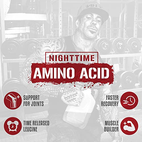 Rich Piana 5% Nutrition Drink Sleep Grow | Nighttime Muscle Builder, BCAA Post Workout Recovery Drink | Aminos, EAAs, Glutamine, GABA, Mucuna Pruriens, Joint Support | 15.66 oz (Watermelon)
