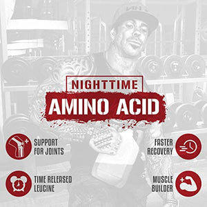 Rich Piana 5% Nutrition Drink Sleep Grow | Nighttime Muscle Builder, BCAA Post Workout Recovery Drink | Aminos, EAAs, Glutamine, GABA, Mucuna Pruriens, Joint Support | 15.66 oz (Watermelon)