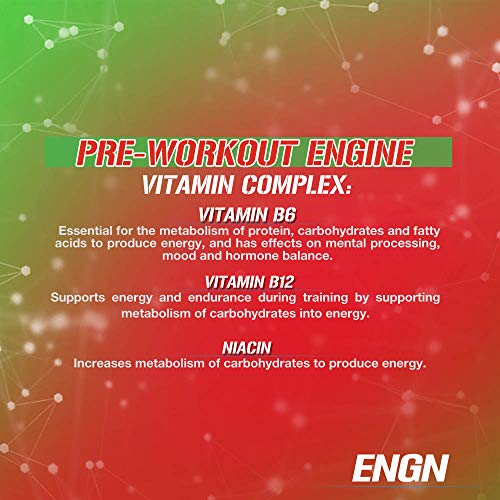 Evlution Nutrition ENGN Pre-Workout, Pikatropin-Free, 30 Servings, Intense Pre-Workout Powder for Increased Energy, Power, and Focus (Cherry Limeade)