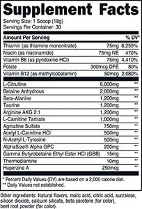 Nutricost Stim-Free Pre-Workout, 30 Servings (Peach Mango) - Non-GMO, Gluten Free