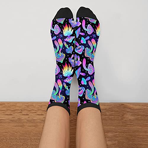 Mushrooms Socks For Men Women Funny Crazy Novelty Crew Socks