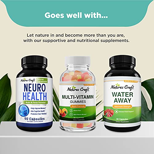 Liver Supplements with Milk Thistle - Artichoke - Dandelion Root Support Healthy Liver Function for Men and Women Natural Detox Cleanse Capsules Boost Immune System Relief - Natures Craft
