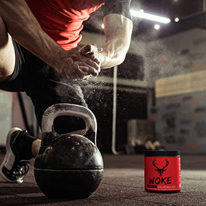 Bucked Up - Woke - HIGH STIM Pre Workout - Best Tasting - Focus Nootropic, Pump, Strength and Growth, 30 Servings (Blue Raz)