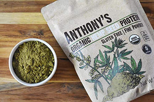 Anthony's Organic Hemp Seed Protein, 1 lb, Cold Pressed, Gluten Free, Non GMO, Fine Powder