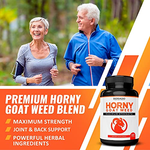 Tribulus Terrestris for Men & Women - 15,000mg Extract Equivalent,120 Capsules - Maca Root Capsules for Men & Women - 15,000mg Extract Equivalent, 60 plus - Horny Goat Weed for Men and Women - [1590mg