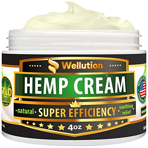 Hemp Cream 3,000,000 Super Efficiency - Natural Seed Oil Extract - Extra Strength Massage Lotion with Arnica, Menthol and Natural Oils