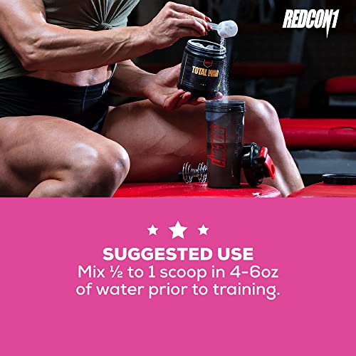 Redcon1 Total War - Pre Workout, Boost Energy, Increase Endurance and Focus, Beta-Alanine, 350mg Caffeine, Citrulline Malate, Nitric Oxide Booster - Keto Friendly (Vice City)