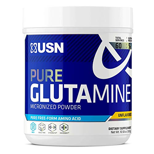 USN Pure Glutamine Micronized Powder, 300 Grams