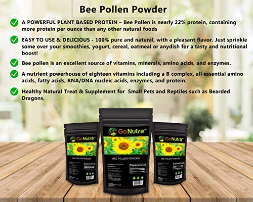 Bee Pollen Powder 8 oz. | Pure Non-GMO Natural Vegan Gluten-Free