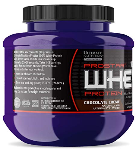 Ultimate Nutrition PROSTAR 100% Whey Protein Powder - Low Carb, Keto Friendly - Single Serving, Chocolate Crème, Sample