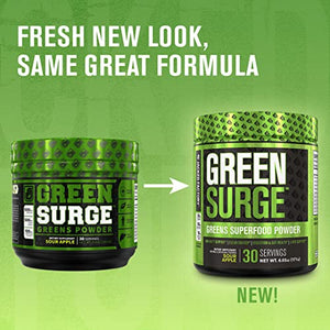 Green Surge Green Superfood Powder Supplement - Keto Friendly Greens Drink w/Spirulina, Wheat & Barley Grass, Organic Greens - Green Tea Extract, Probiotics & Digestive Enzymes - Lemon Lime - 30sv