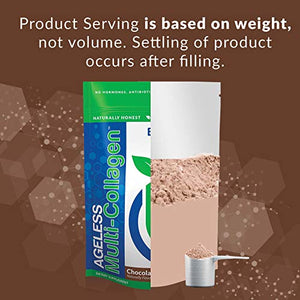 BioTrust Ageless Multi Collagen Protein a 5-in-1 Collagen Powder, 5 Collagen Types, Hydrolyzed Collagen Peptides, Grass-Fed Beef, Sustainable Fish, Chicken and Eggshell Membrane (Chocolate)