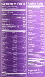 Vital Proteins Grass-Fed Desiccated Beef Liver Pills - (120 Capsules, 750mg Each)