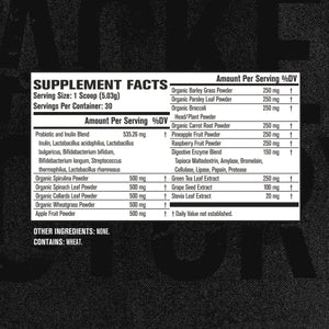 Green Surge Green Superfood Powder Supplement - Keto Friendly Greens Drink w/Spirulina, Wheat & Barley Grass - Green Tea Extract, Probiotics and Digestive Enzymes - Unflavored - 30sv