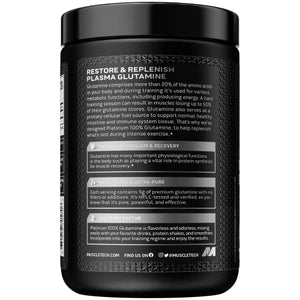 Glutamine Powder | MuscleTech 100% Pure L Glutamine Powder | Post Workout Recovery Drink | L-Glutamine Powder for Men & Women | Muscle Recovery | Unflavored (60 Servings)