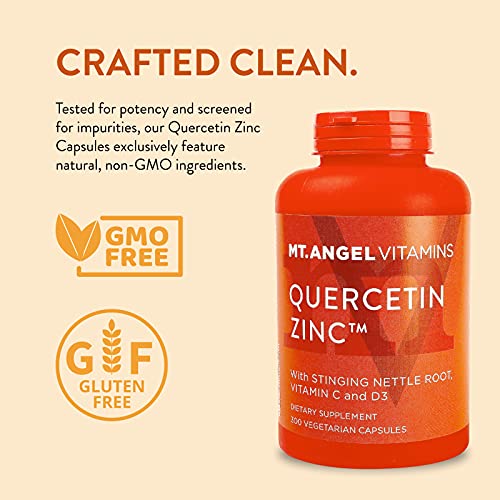 Quercetin Zinc Supplement – Immune Support Wellness Formula - Quercetin with Vitamins C and Zinc & D3 – Immunity Booster Herbal Supplement to Improve Respiratory Health, Immune Defense & Energy