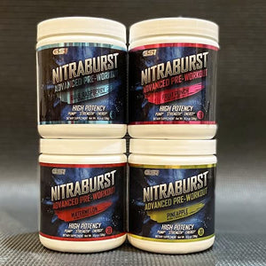 Giant Sports International NITRABURST Pre Workout Powder, Increase Blood Flow, Boosts Strength and Energy, Improve Exercise Performance, Creatine Free (Pineapple, 30 Servings)