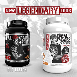 Rich Piana 5% Nutrition Real Carbs + Protein | Real Food Meal Replacement + Animal Protein | Lean Muscle Mass Gainer, Complex Carbohydrates, Workout Recovery | 50.4 oz, 22 Srvgs (Apple Cinnamon Pie)