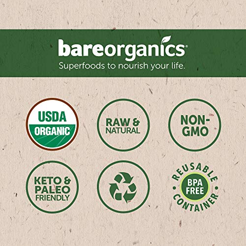 BareOrganics Chia Seeds | USDA Organic, Vegan, Non-GMO, Gluten-Free, 16oz