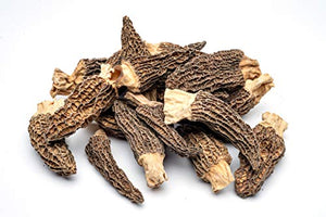 Slofoodgroup Dried Morel Mushrooms (Morchella Conica) Gourmet Morel Mushrooms ( 2 oz Dried Morels)