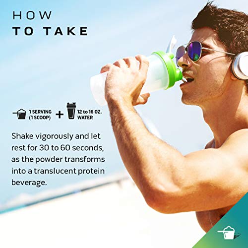 Whey Protein Powder | MuscleTech Clear Whey Protein Isolate | Whey Isolate Protein Powder for Women & Men | Clear Protein Drink | 22g of Protein, 90 Calories | Arctic Cherry Blast, 1.1lb (19 Servings)