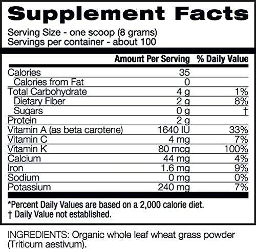 AMAZING GRASS Organic Wheat Grass Powder 100 Serving, 28.2 OZ