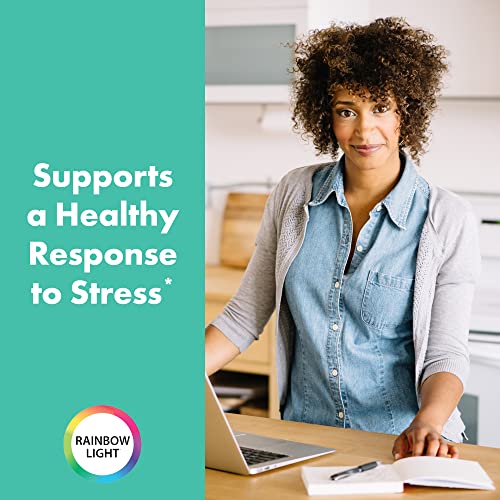 Rainbow Light Adaptogen Complex with Ashwagandha, Astragalus, Ginseng, Maca, Supplements to Support Stress Relief, Energy, Stamina and Immune Health, 60 Vegan Capsules