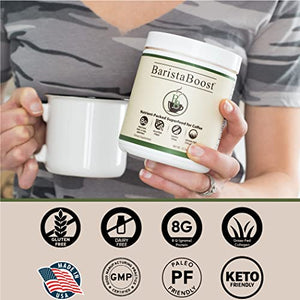 BaristaBoost Coffee Creamer & Smoothie Booster Grass Fed Collagen, 10.2 oz