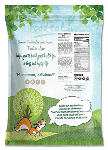 Wheat Berries, 15 Pounds — Non-GMO Verified, Sprouting for Wheatgrass, Kosher, Raw, Vegan, Bulk