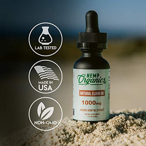 Best Hemp Oil Extract - 28,350MG - Organic Hemp Oil For Pain Relief- Hemp Extract Oil - Mood Support - Pure Hemp Oil For Anxiety Support - Hemp Oil Drops - 1000mg Hemp Isolate - HEMP ORGANICS