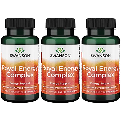 Swanson Royal Jelly Energy Complex 60 Veg Capsules (3 Pack)