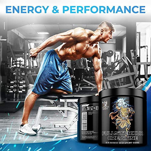 Viking Supps Fullsterkur Creatine, Pure Unflavored Creatine Monohydrate Powder, 5 Grams Per Serving, 50 Servings