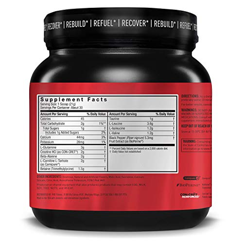 Post JYM Active Matrix - Post-Workout with BCAA's, Glutamine, Creatine HCL, Beta-Alanine, and More | JYM Supplement Science | Watermelon, 30 Servings