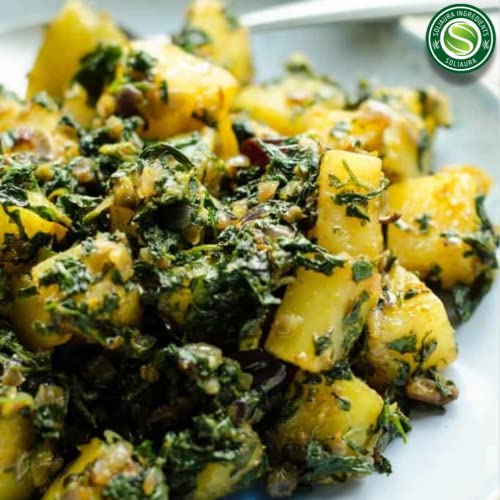 Soliaura Dried Fenugreek Leaves Kasoori Methi Trigonella Foenum Graecum 126g 4.5oz Homemade Indian Cuisine Organically Grown 100% Pure & Natural Vegan & Non GMO