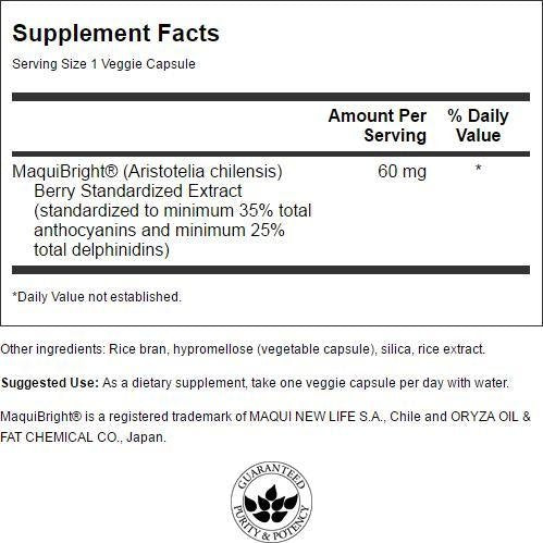 Swanson Maquibright 60 Milligrams 30 Veg Capsules